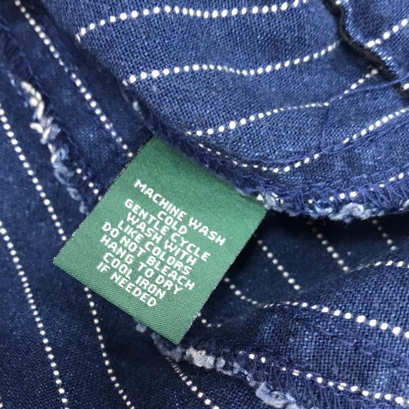 🎁 Lauren by Ralph Lauren Pinstripe Denim Jacket - Picture 9 of 10